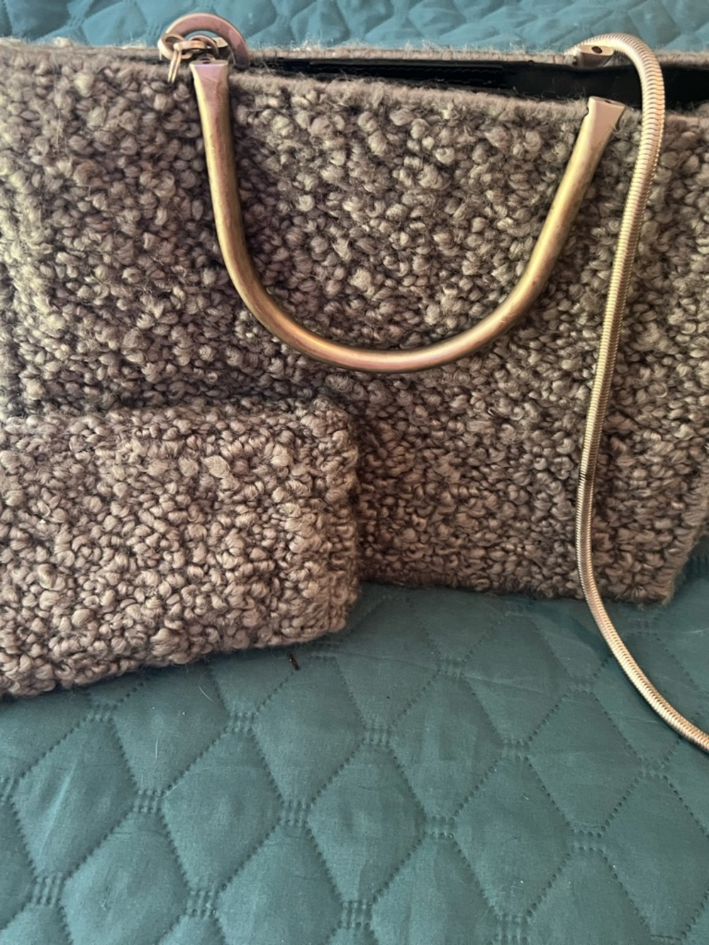 Salvatore Ferragamo Sherpa Tote Handbag